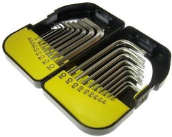 Inbus en Torxsleutel set, 18 delig, 1.5mm, 2mm, 2.5mm, 3mm, 4mm, 5mm, 6mm, 8mm, 10mm