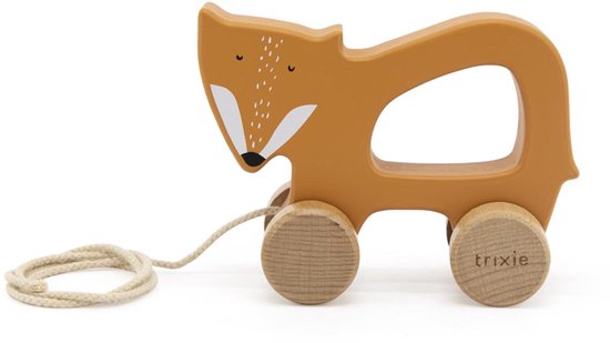 Houten trekspeeltje - Mr. Fox