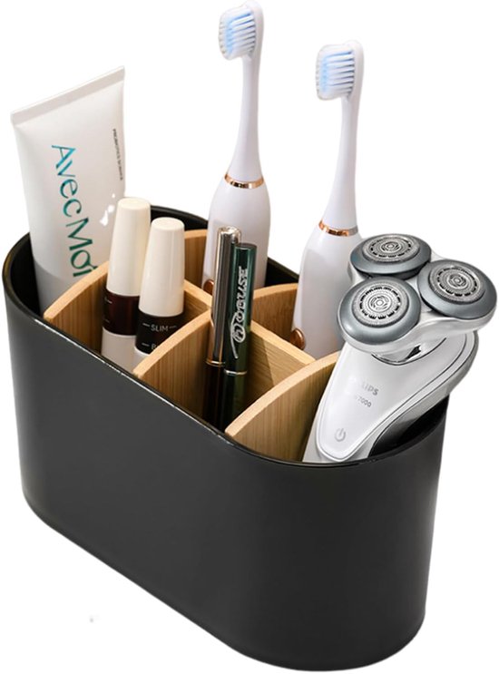 Porte-Brosse à Dents Mural Multifonction Or - Support Brosse Électrique Avec Porte-Dentifrice Et Gobelets