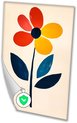 Bloem, Minimalisme, Rood, geel, blauw, zwart, wit