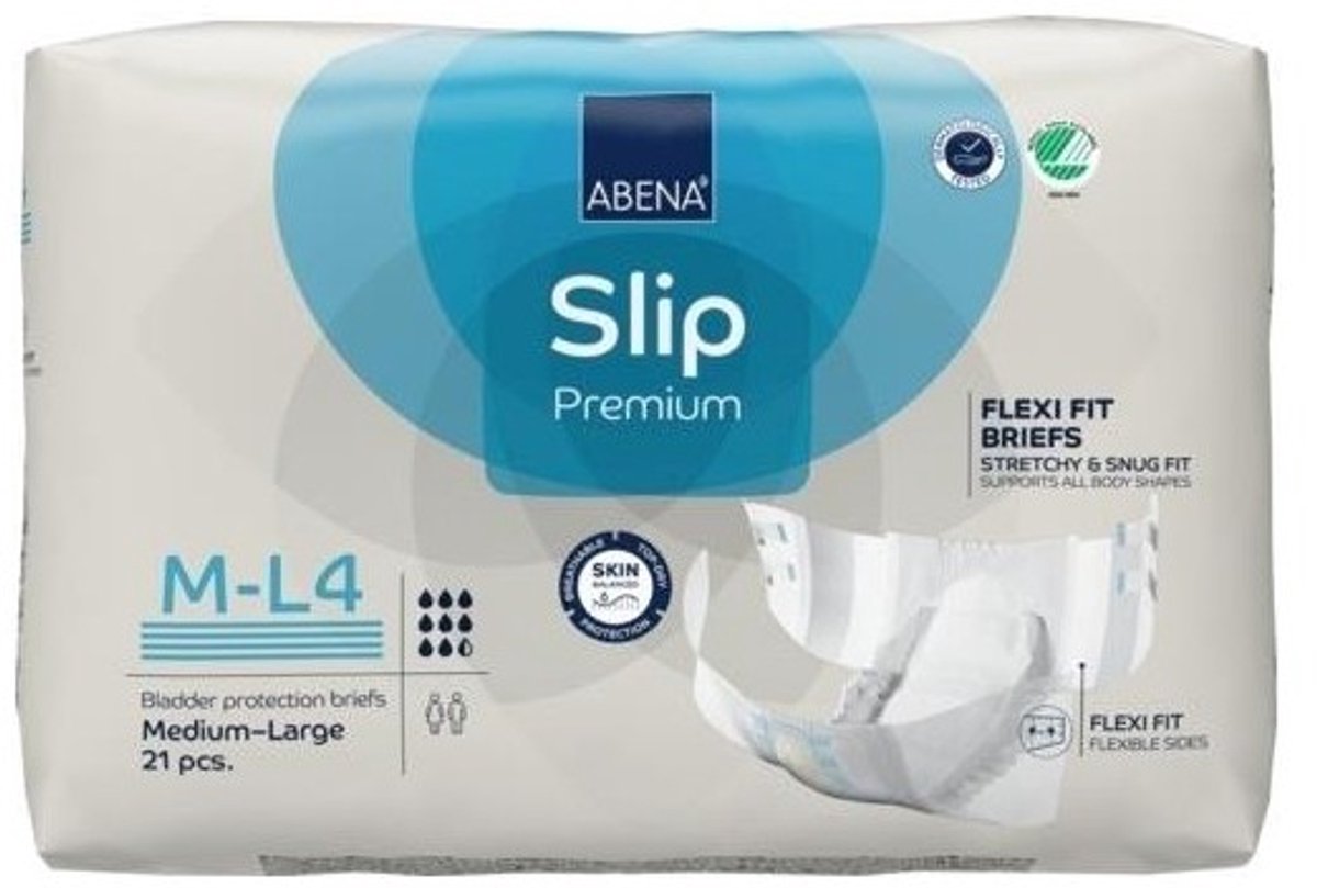 Abena Slip Flexi Fit 4 M/L - 1 pak van 21 stuks