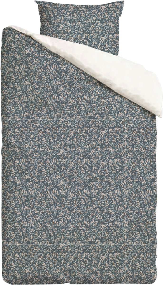 Mies & Co Vintage Flower Dekbedovertrek Blue 140 x 200 cm