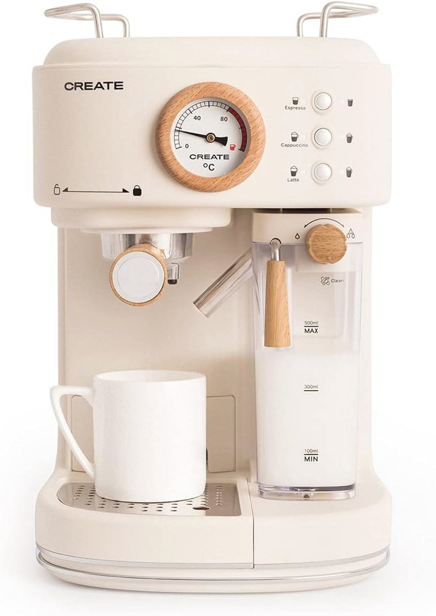 Halfautomatische Espressomachine met 20 Bar - Voor Espresso, Latte en Cappuccino