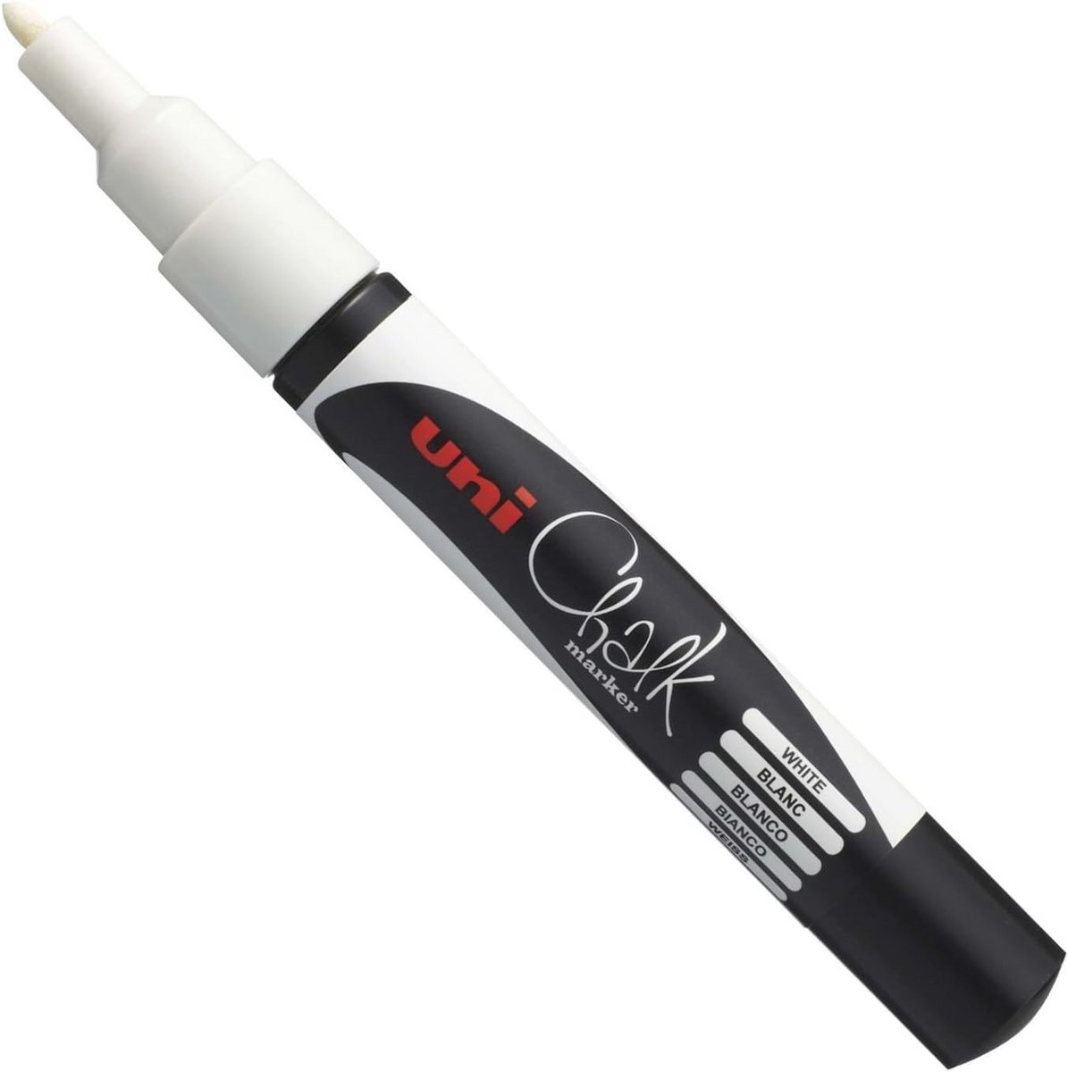 Raam- en krijtmarker 0,9-1,3 mm - witte marker voor gladde oppervlakken