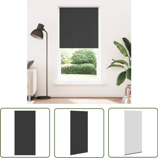 Store enrouleur occultant The Living Store 105x230 cm, largeur 100,7 cm, noir - Rideaux Stores à rouleau - Rideaux occultants - Décoration de chambre - Rideaux de confidentialité - Rideaux occultants
