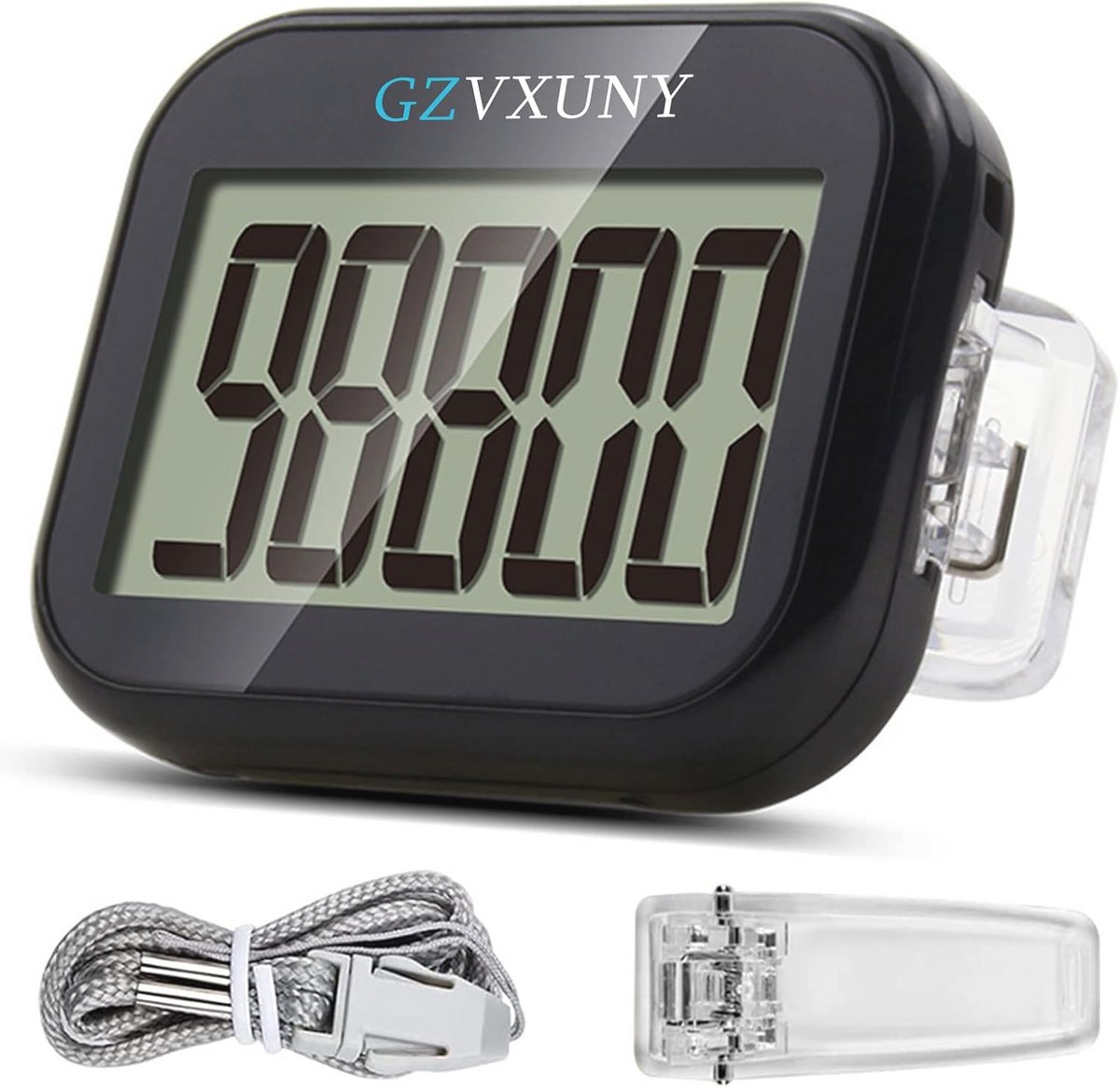 Stappenteller met Clip en Groot LCD-Display - Eenvoudige en Nauwkeurige Pedometer