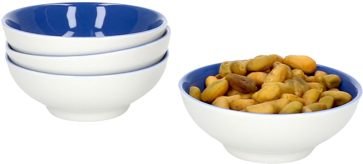 Set van 4 platte kommen 8cm indigo blauw Doppio - Ritzenhoff 64230