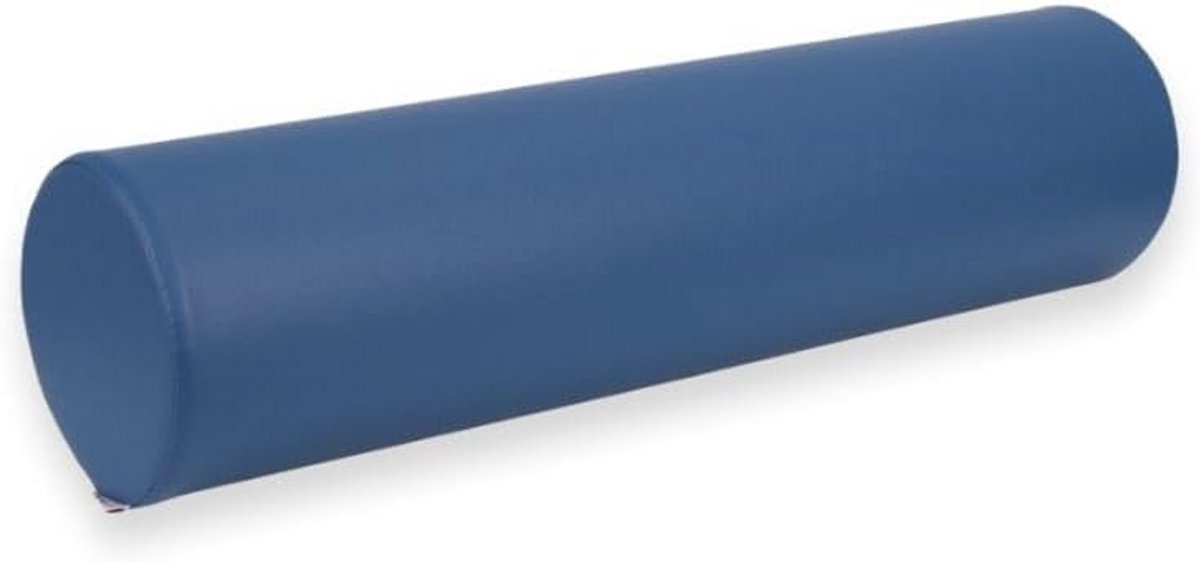Rol voor massage en therapie - Comfortabel steunkussen voor fysiotherapie - 15 x 60 cm - Blauw