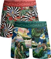 Muchachomalo Boys Boxershorts - 2 Pack - Maat 146/152 - 95% Katoen - Jongens Onderbroeken