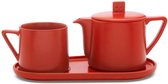 Bredemeijer - Tea-for-one set Lund, rood