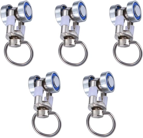 351030: dubbele hangrol met draadeind en moer - serie 0 tot 200 kg