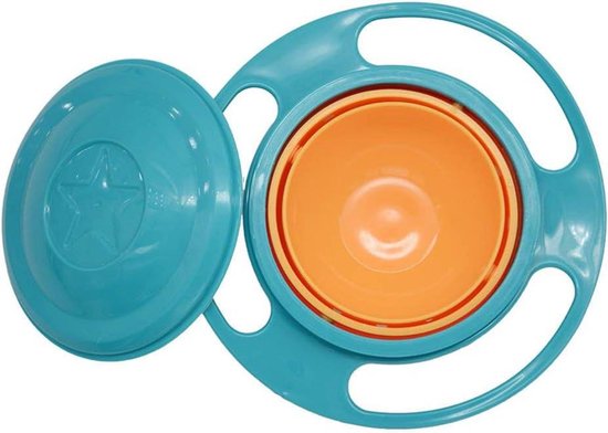 3 Bols Anti-renversement Pour Enfants - Rotation 360°, Design Saturn - Pour Bébés +6 Mois, Facile à Nettoyer - 7