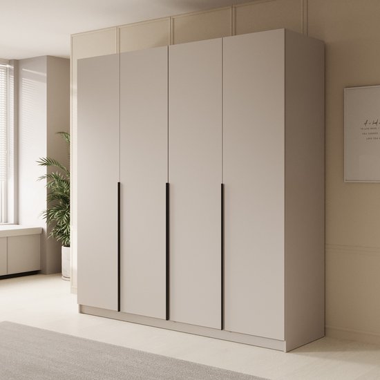 Meuble à tiroirs - Armoire Sabre - Beige - 200 cm
