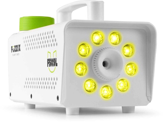 Machine à fumée Witte Party - Fuzzix F509LW - Avec effets lumineux et 1L de liquide à fumée - Avec télécommande sans fil