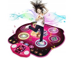 foto van Kinder Dansmat - 27 Levels & Bluetooth - Met LED Licht en Muziek - Antislip Onderkant - Educatief Bewegingsspel - Voor Binnenhuis