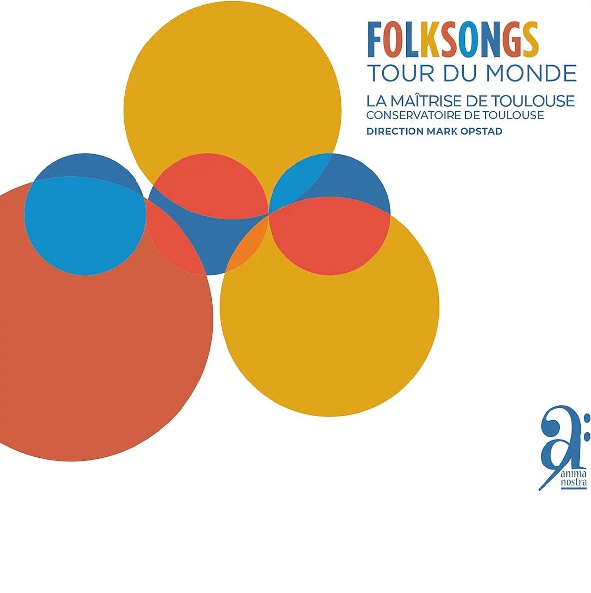 La Maîtrise De Toulouse, Mark Opstad - Folksongs, Tour Du Monde (CD)