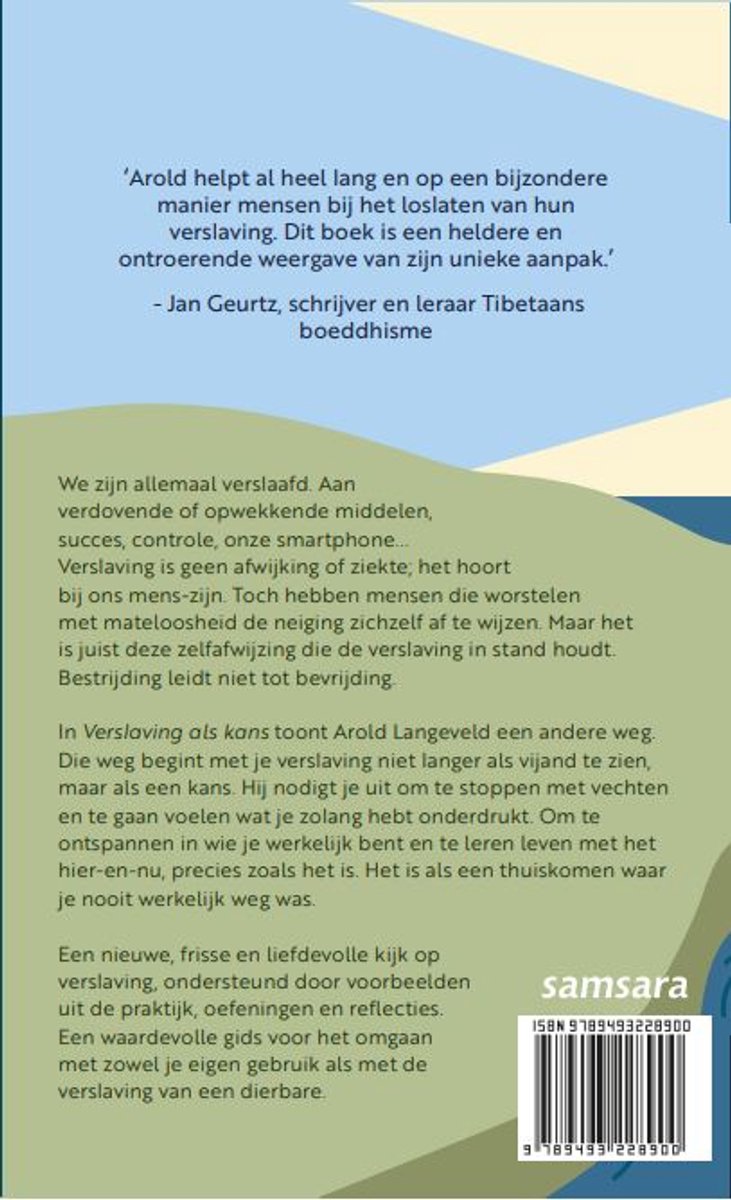 Verslaving als kans - back cover