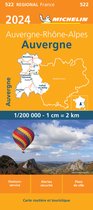 Regionale kaarten Michelin - Michelin Wegenkaart 522 Auvergne 2024