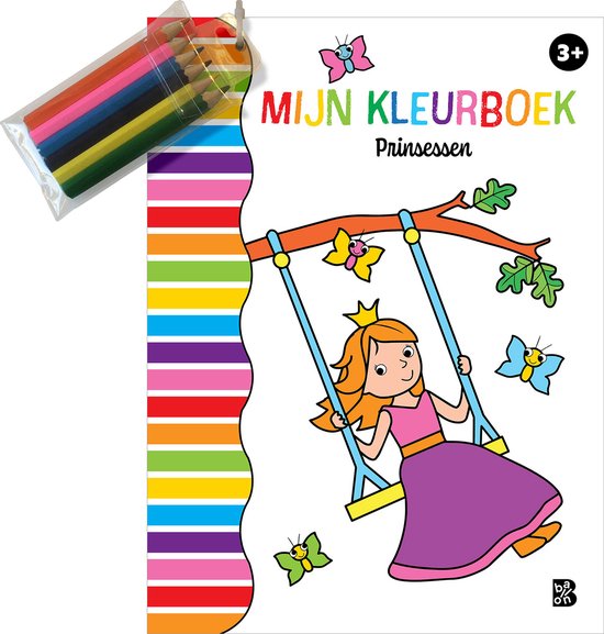 Kleurboek met kleurpotloodjes 1 - Prinsessen - cover