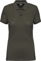 Polo femme manches courtes WK. Designed To Work WK275 - Kaki foncé - M