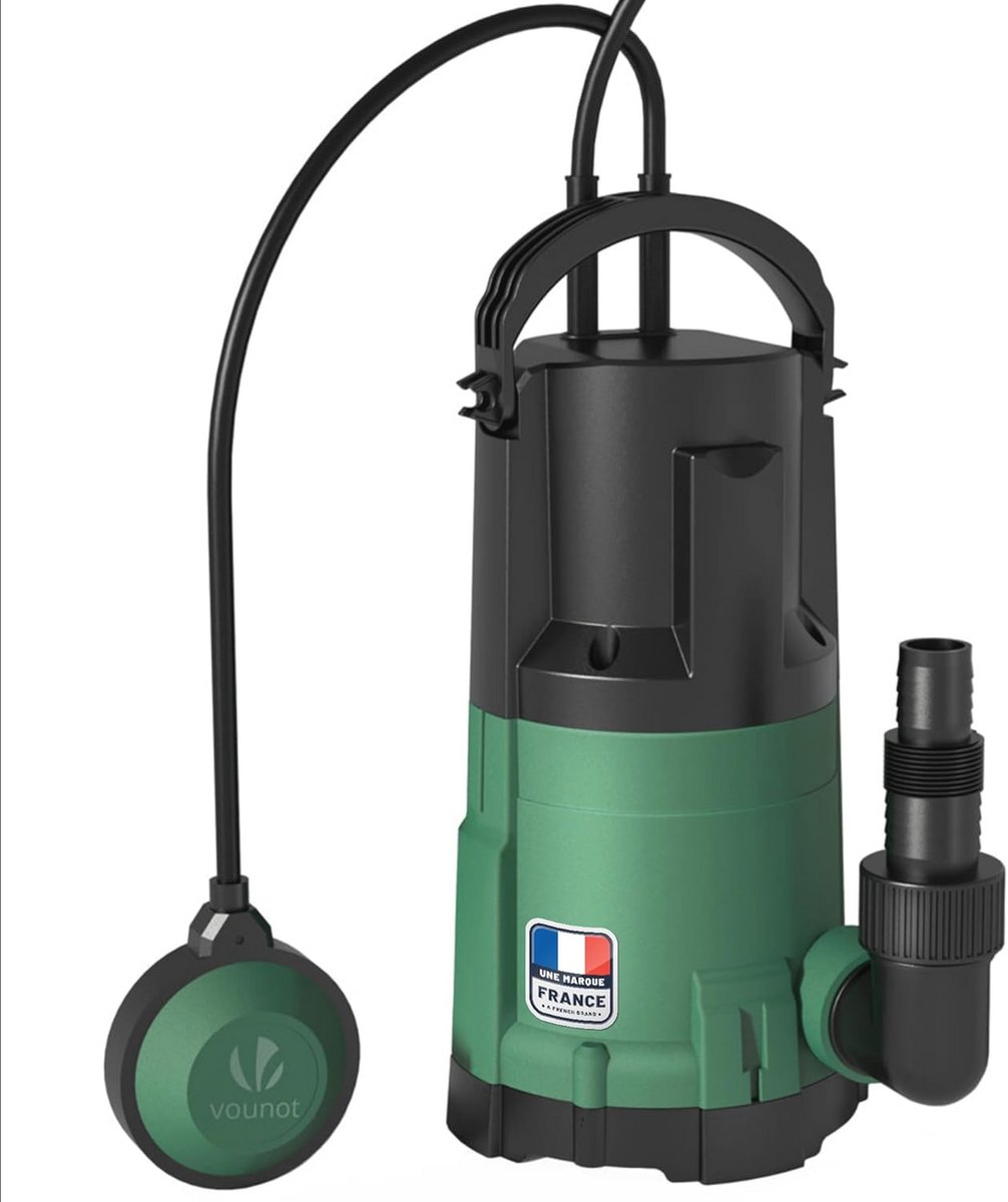 3-in-1 Dompelpomp voor Schoon en Vuil Water – Max. 13500 l/u, Diepte 7 m, Inclusief Vlotterschakelaar