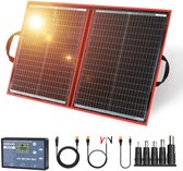 Panneaux solaires - Panneau solaire pliable - Énergie solaire - 100 W - Avec Kit de contrôleur 12 V - Étanche - Portable et compact pour le Camping, Plein air et l'alimentation de secours