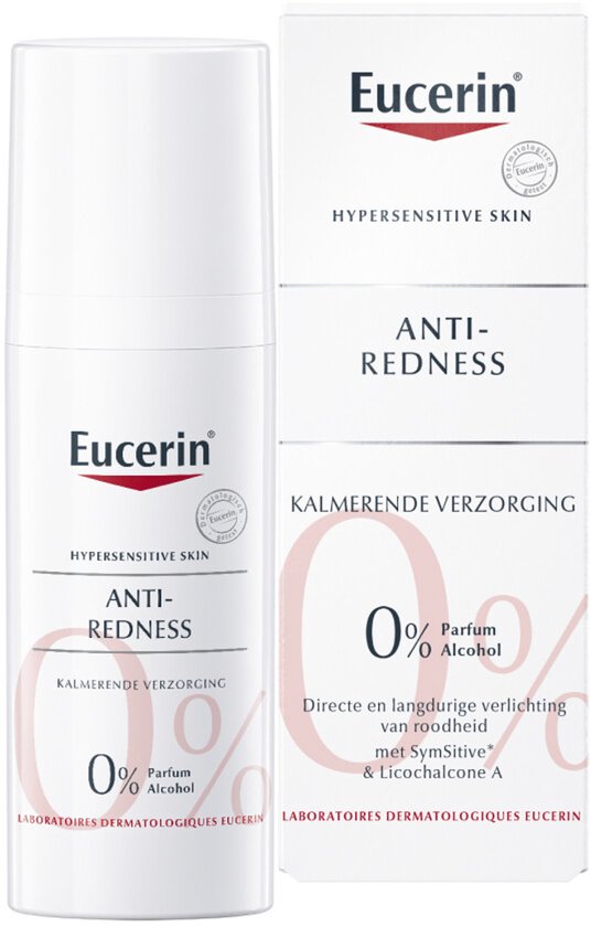 Eucerin AntiREDNESS Kalmerende Dagcreme voor Vrouwen - Corrigerende Crème - Rosacea Crème - Roodheid Gezichtscreme - 50 ml