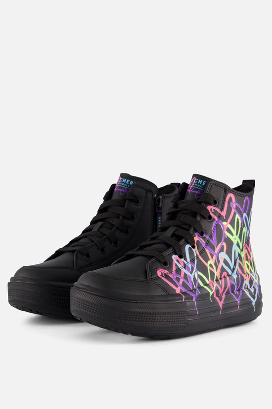 Skechers Hyperlift - Love Daze Filles Baskets pour femmes - Zwart/ Multicolore - Taille 35