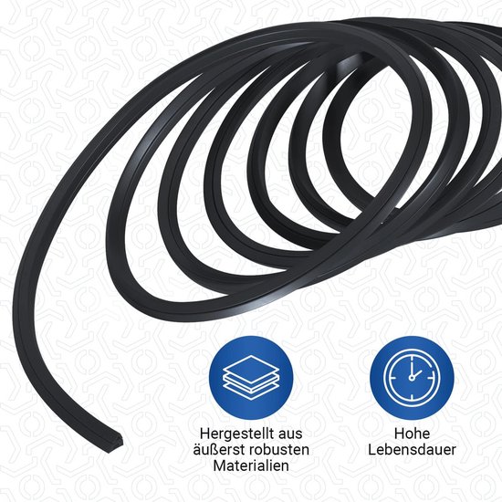 Universele Ovenafdichting - Flexibele Rubber Afdichtband - 2920 mm - Inclusief Bevestigingshaken van Universele — afbeelding 5