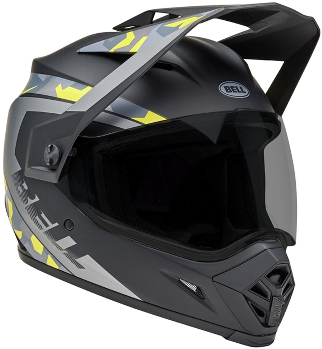 Bell MX-9 Adventure MIPS Enduro Grijs Geel Adventure Integraalhelm - Helm