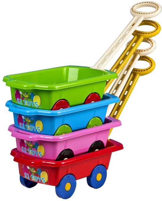 BAYO Kinder bolderkar 45x28x16 cm Blauw - Speelgoedkar van Bayo — afbeelding 3
