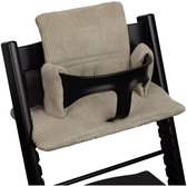 Stoelverkleiner TrippTrapp - Geschikt voor Stokke Tripp Trapp Kussenset - Kinderstoel Verkleiner - Perfecte Pasvorm - Extra Dik - Taupe Ribstof