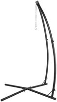 Bol.com Metalen Hangstoel Hangmat C-Standaard - Egg hangstoel Chair - Schommel - Voor Buiten Terras en Balkon - Schommelstandaar... aanbieding