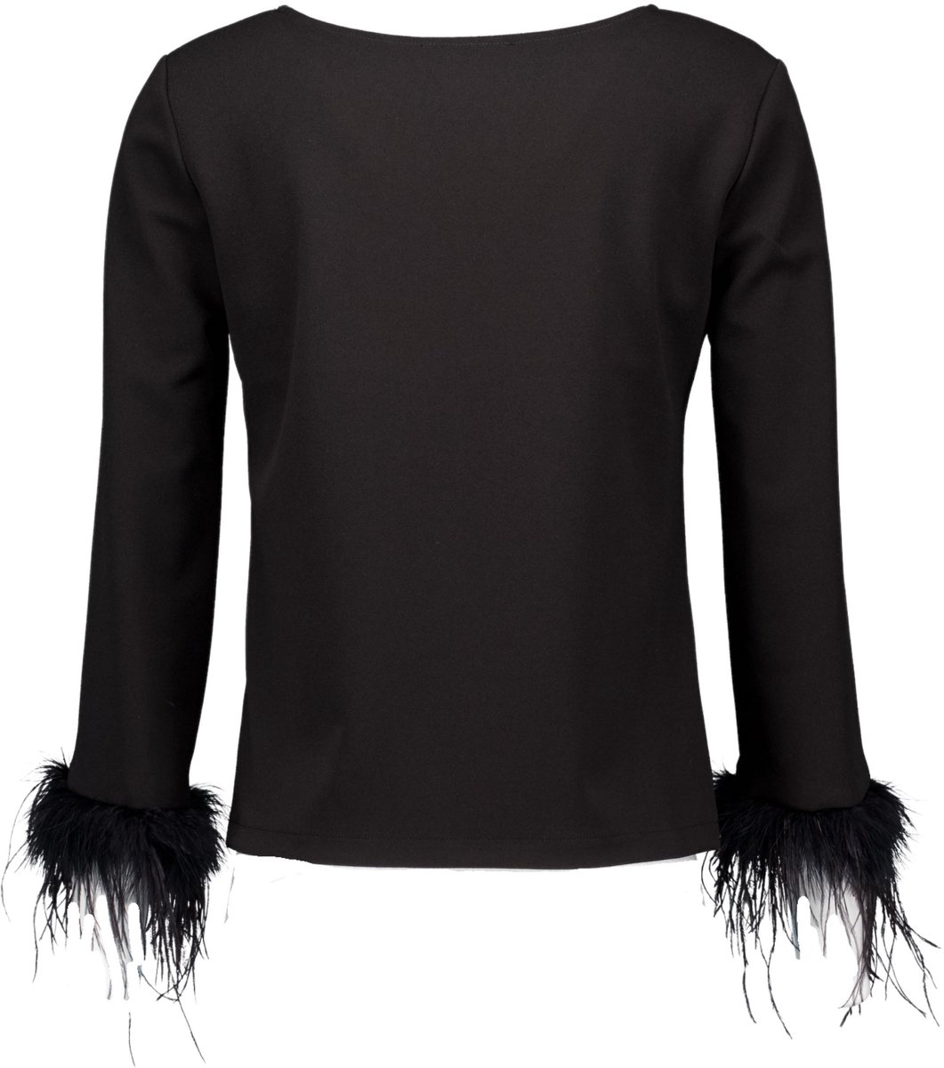 Ana Alcazar Top 080861 Tops & T-shirts Dames - Shirt - Zwart - Maat 36
