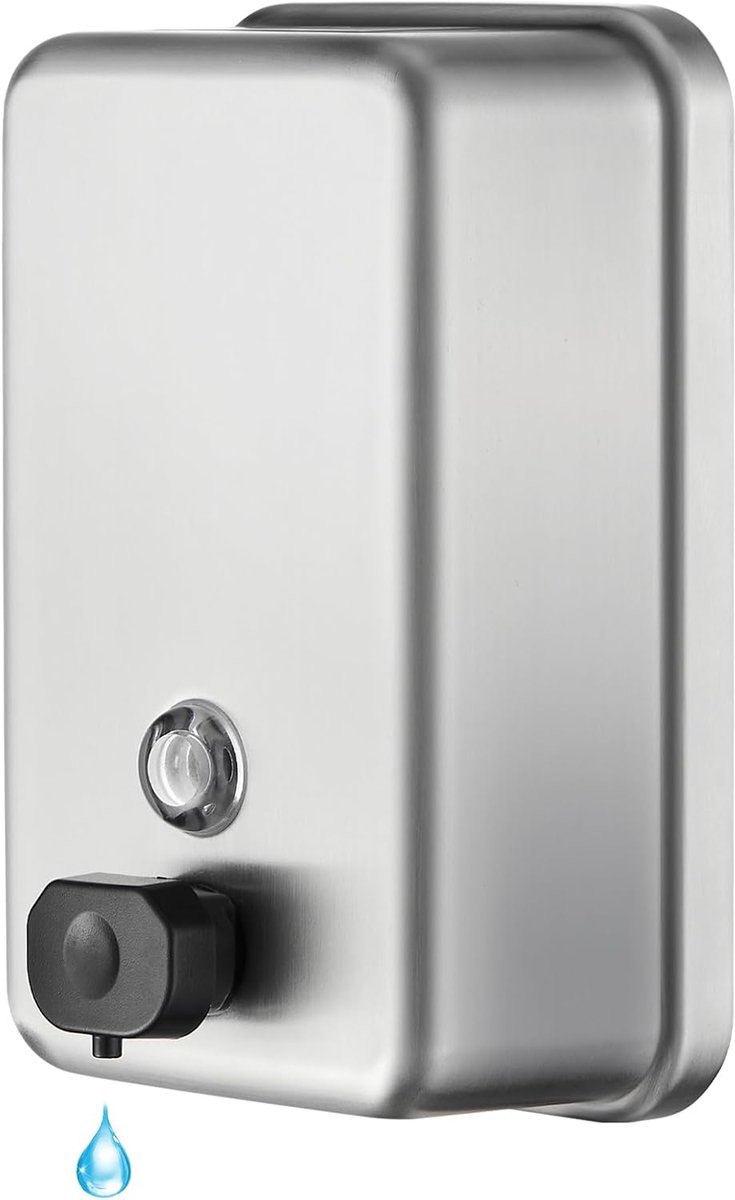 Zeeppomp 200 Ml Roestvrijstalen Wandmontage Zeepdispenser Handmatige Perspomp Vloeibare Zeep Shampoo Dispensers Voor Badkamer Keuken Hotel