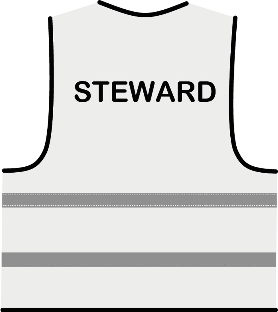 Steward hesje wit