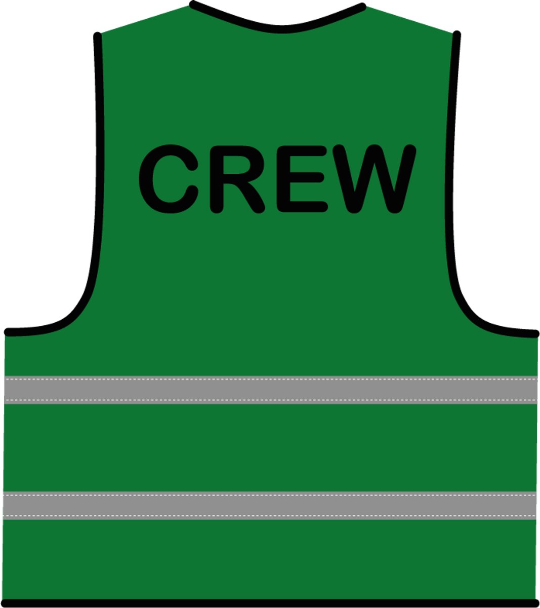 Crew hesje groen