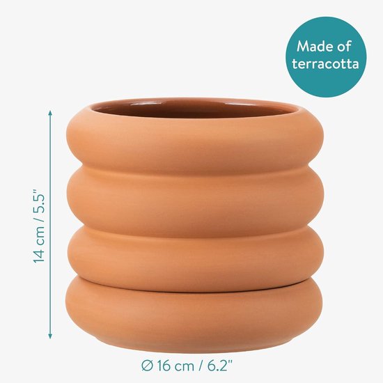 VBS Bloempot TERRAKOTTA met onderzetter 10 paar hoogwaardige duurzame klei potten met bodemgat plantpot plantenbak potten klei pot vetplanten kweekpotten DIY 14 cm VBS Bloempot TERRAKOTTA met onderzetter 10 paar hoogwaardige duurzame klei potten met bodemgat plantpot plantenbak potten klei pot vetplanten kweekpotten DIY 14 cm