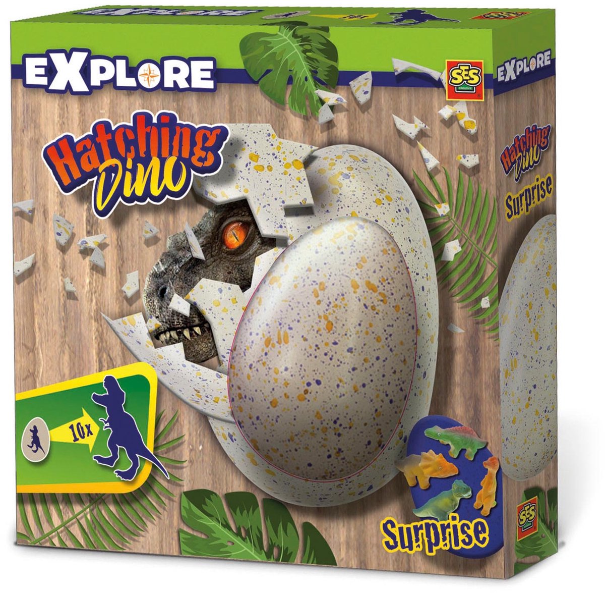 SES - Explore - Dino uitbroeden - verrassingsei met groeiende dino - Dinosaurus Speelgoed