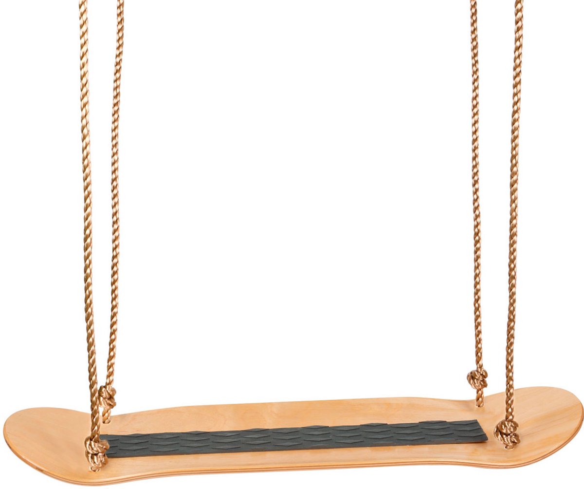 Houten Skateboard Schommel met touw