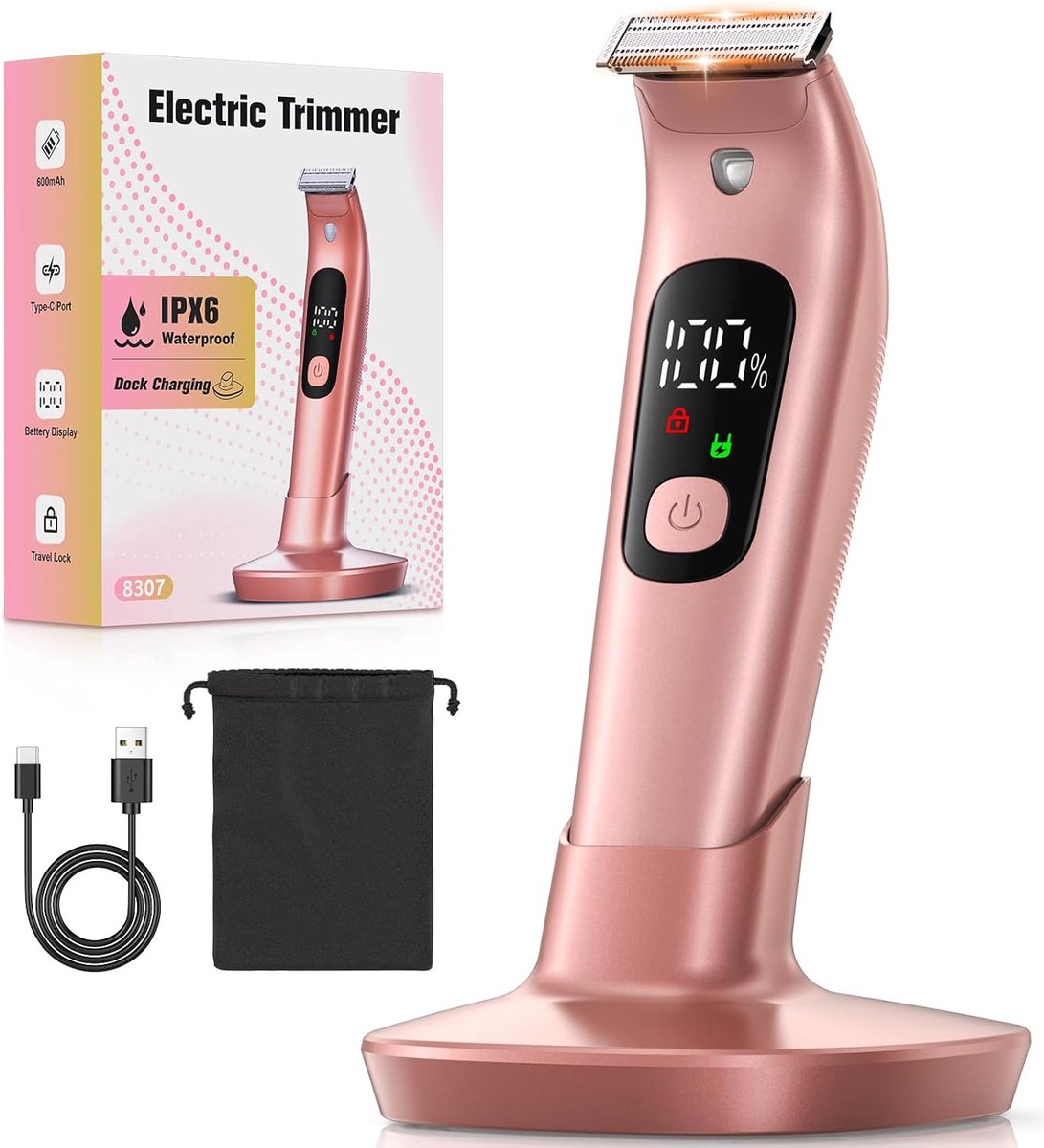 Waterdicht Elektrisch Scheerapparaat voor Dames - Comfortabel en Veilig Scheermes voor Benen, Armen en Gezicht