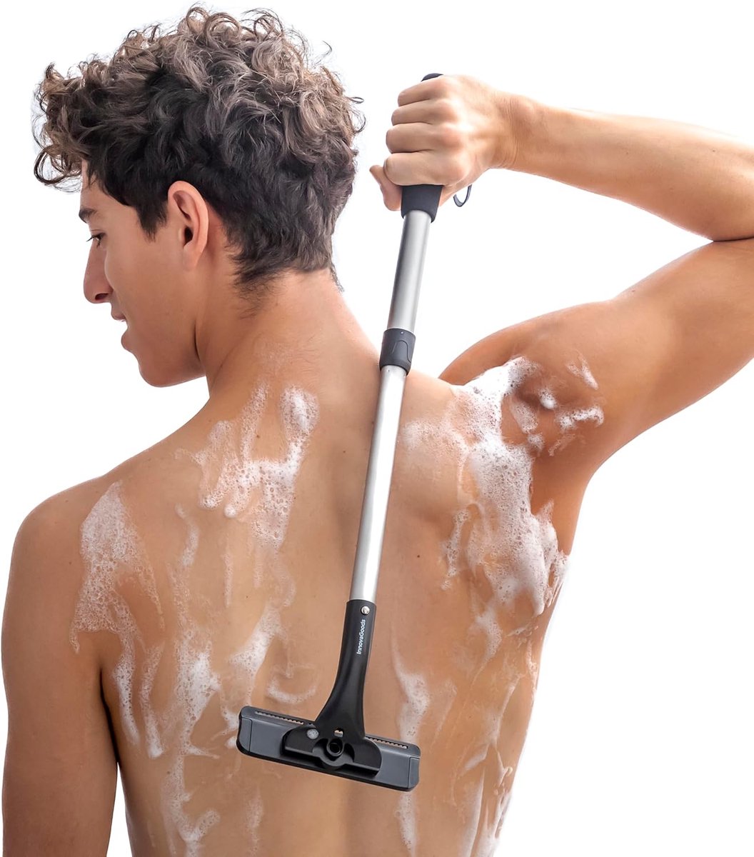 Scheerapparaat voor Lichaam met Uitschuifbare Handgreep - Ideaal voor Nat en Droog Scheren