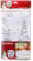 Tablecloth 240X135 cm Xmas Desi - kerst tafelkleed inkleurkleed