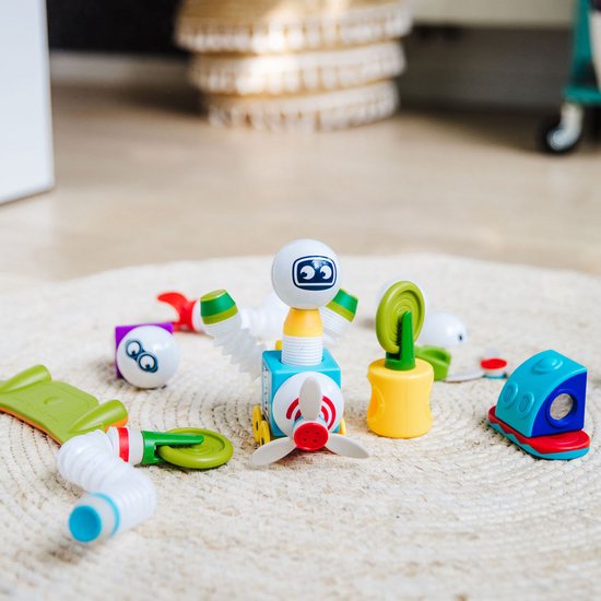SmartMax Roboflex Plus - Magnetische Robots Bouwen - 20-Delige Bouwset met Flexibele Staven - Educatief Speelgoed voor Kleuters - Vanaf 3 Jaar