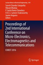 Lecture Notes in Electrical Engineering 434 - Proceedings of 2nd International Conference on Micro-Electronics, Electromagnetics and Telecommunications