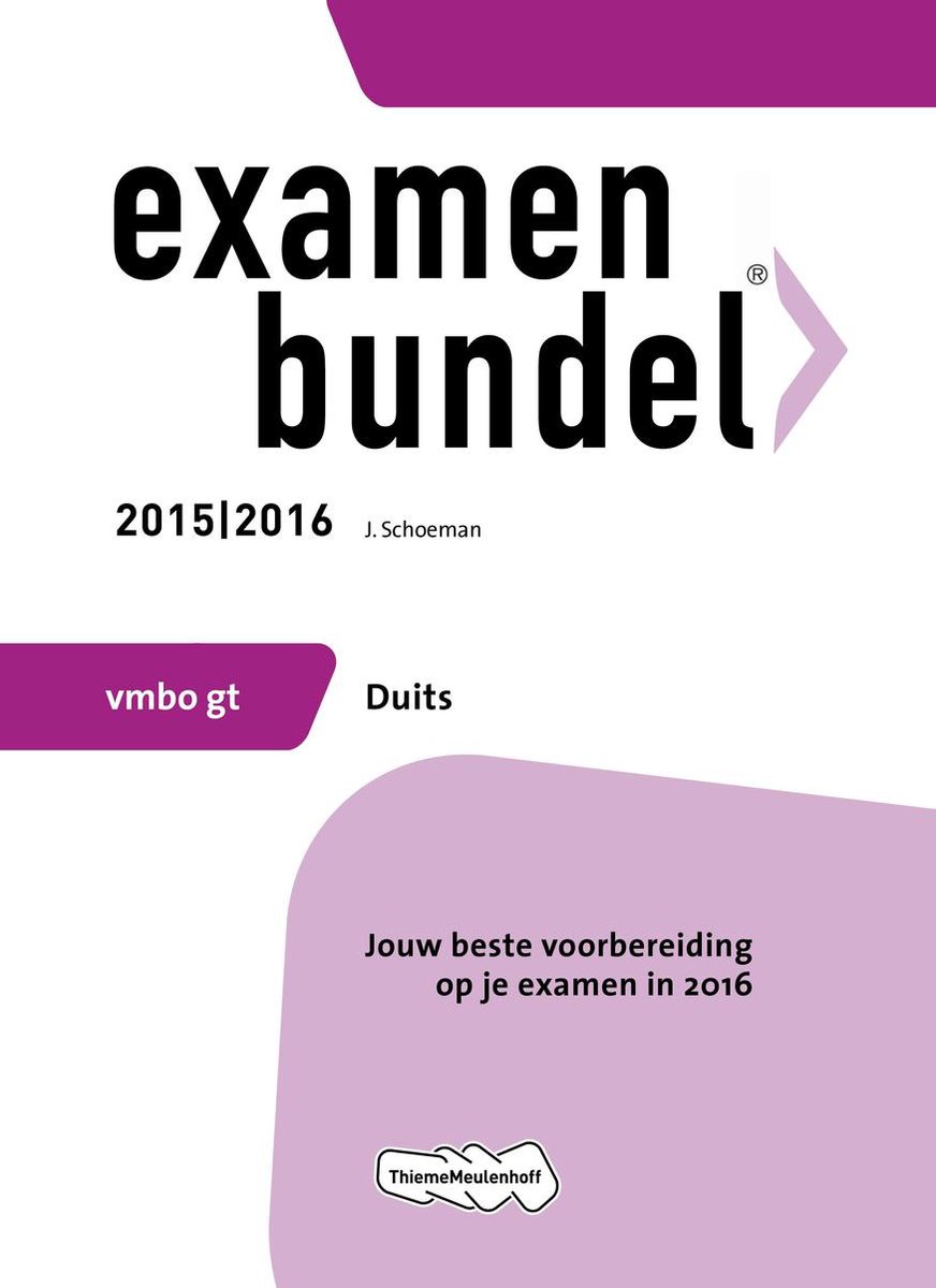 Examenbundel vmbo-gt Duits J. Schoeman | 9789006636246 | Boeken | bol.com
