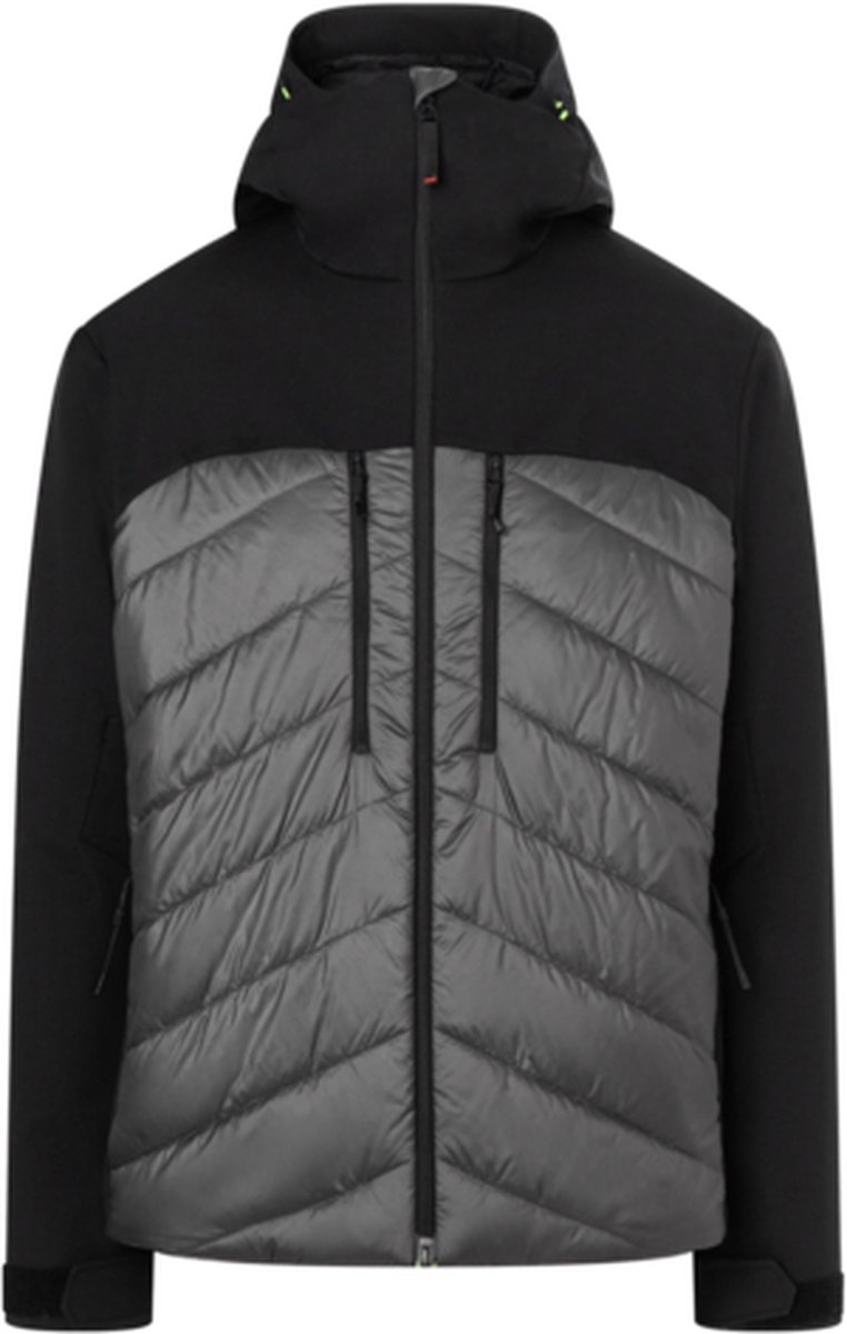 Fire + Ice Junis Ski Jacket Black - Wintersportjas Voor Heren - Ademend - Zwart - 50