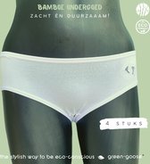 green-goose Sous-vêtements en Bamboe pour femme | 4 Pièces | Zwart nocturne | Avec Côté Dentelle | Durable, respirant et merveilleusement doux