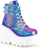 Demonia Enkellaars -36 Shoes- SHAKER-52 Paars