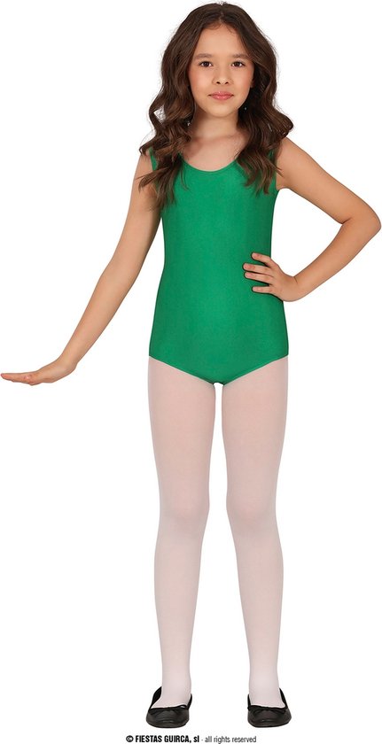 Guirca - Dans & Entertainment Kostuum - Ballet Gym Pakje Groen Kind Meisje - Groen - Maat 128 - Carnavalskleding - Verkleedkleding